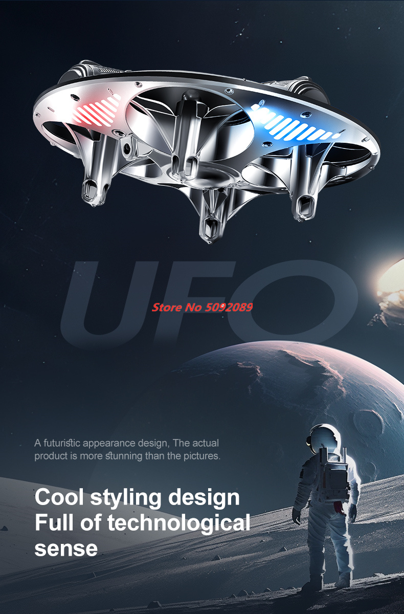 Outdoor Lighting Remote Control - Intelligenter Mini-Ferngesteuerter Helikopter mit Stabilisierter Flugposition,