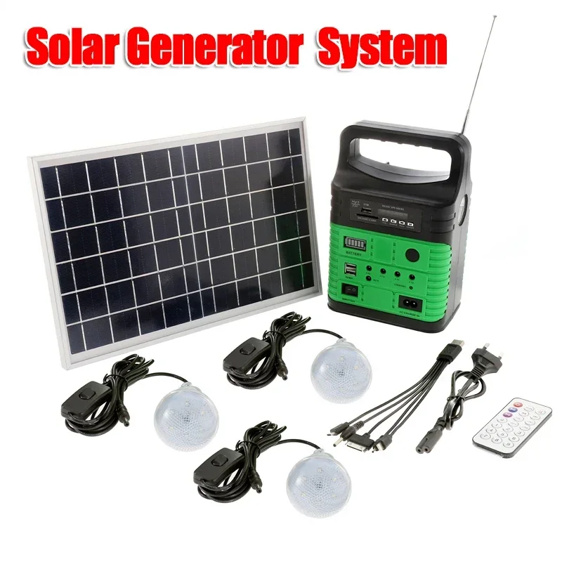 Outdoor Lighting Remote Control - Tragbares Camping Solarstrom generators ystem Sonnen