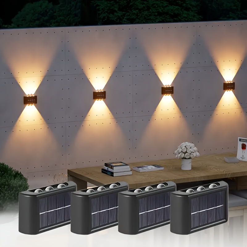 Halo Outdoor Lighting - LED Solarleuchte für Außen, Wasserdichte Solar-Wandlampe