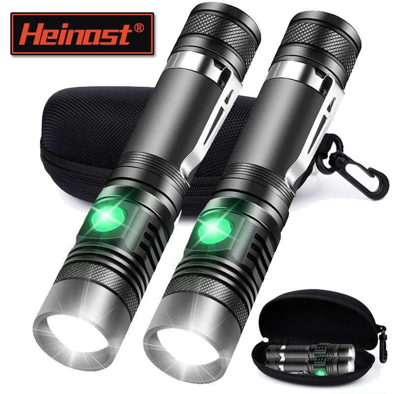 Outdoor Lighting Black - Wiederaufladbare T6-Handtaschenlampe, verwenden Sie 18650-Zoom-Taschenlampe, tragbare