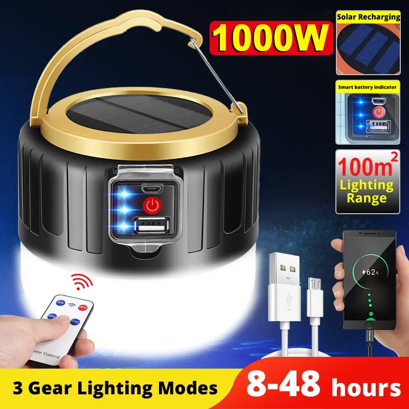 Outdoor Lighting Remote Control - LED Solar Camping Licht Power Bank