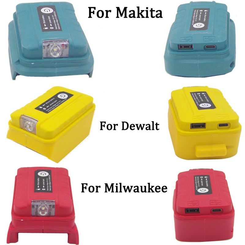 Outdoor Lighting Milwaukee - LED Arbeitslicht Lampe Stromquelle für Makita/Dewalt/Milwaukee18V