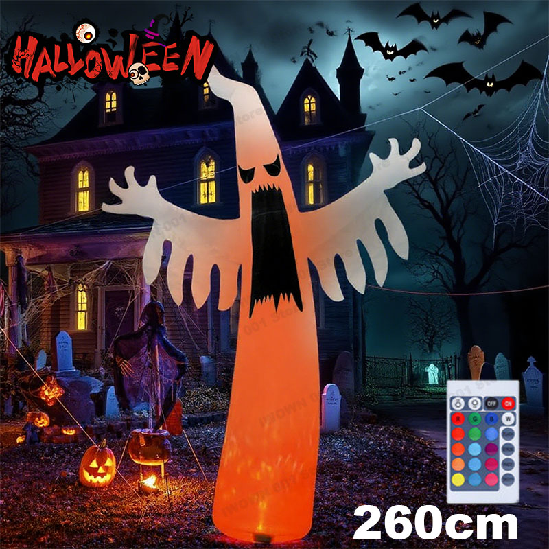 Outdoor Lighting Event - Halloween aufblasbarer gruseliger Geist mit LED-Lichtern,