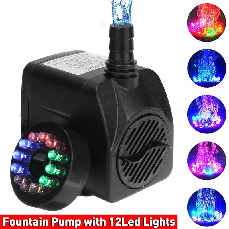 Pond Light Submersible - 16W LED-Licht Springbrunnenpumpe für Aquarium, Fischteich,