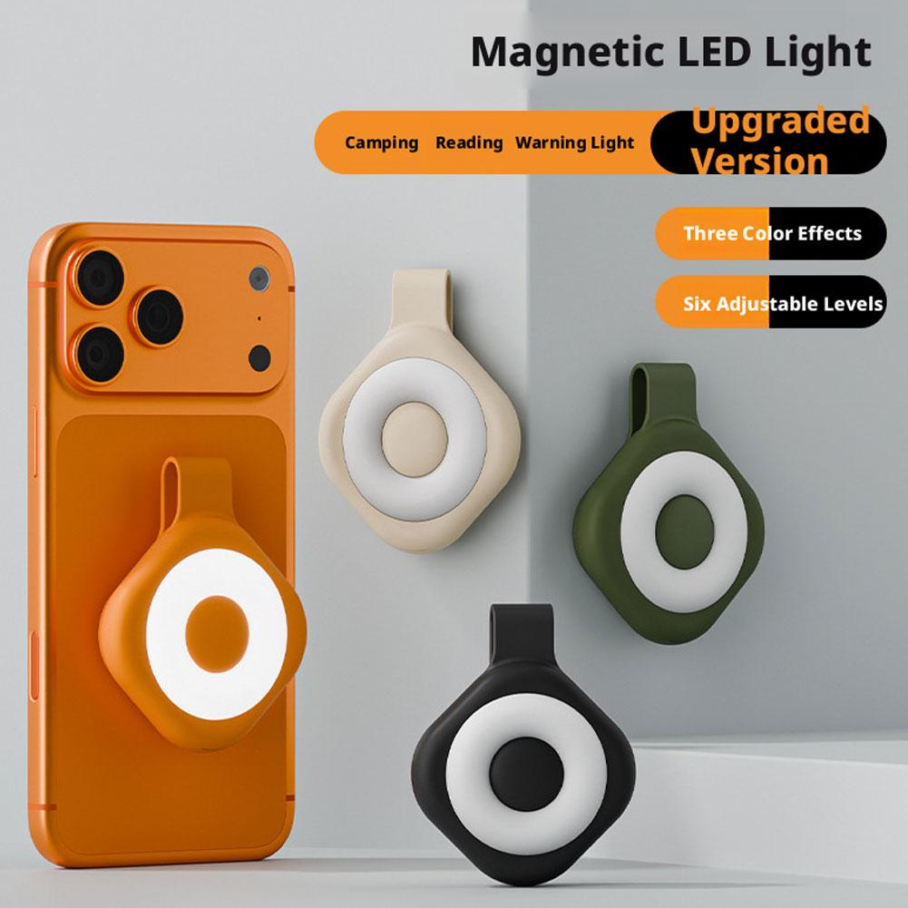 Outdoor Lighting For Photography - Wiederaufladbares magnetisches Telefon-Fill-Light, tragbares Kragenclip-Nachtlicht, Outdoor-Taschenlampe