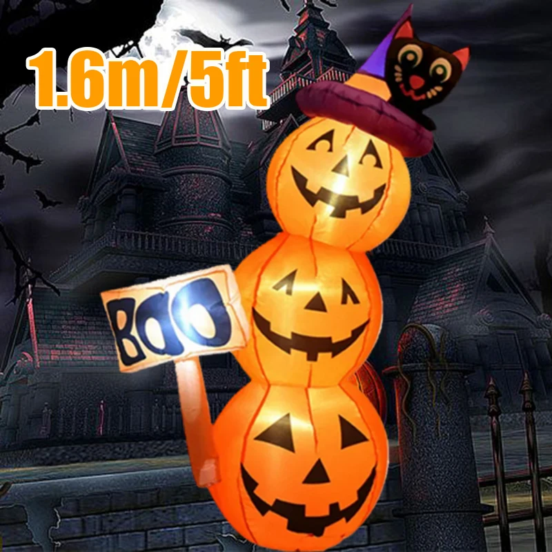 Outdoor Lighting Halloween - 1,6 m Halloween aufblasbares Modell Kürbis