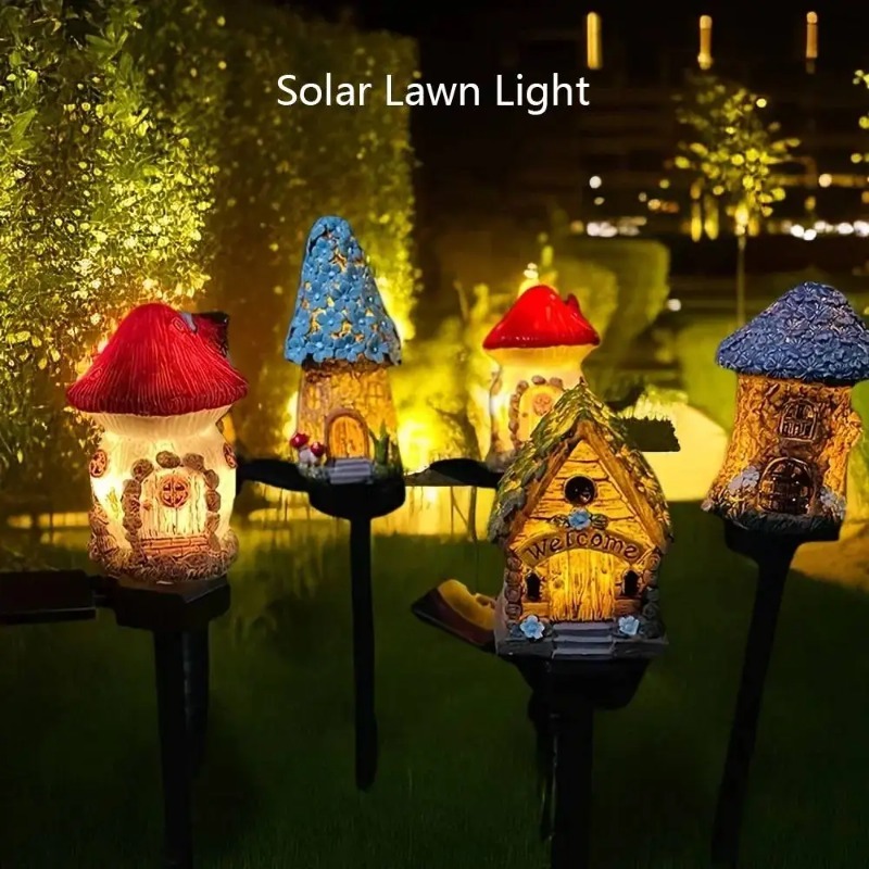 Landscape Spike Light - Neue Solar-Harz-Blumenhausleuchten, Hofdekorationsleuchten, Rasenleuchten, LED-Leuchten, wasserdichte
