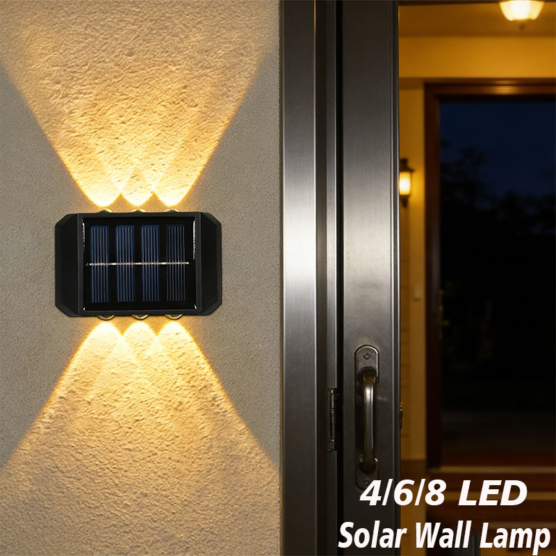 Landscape Spike Light - 4/6/8 LED Solar-Außenleuchte Solarbeleuchtung Wasserdichte Lampe