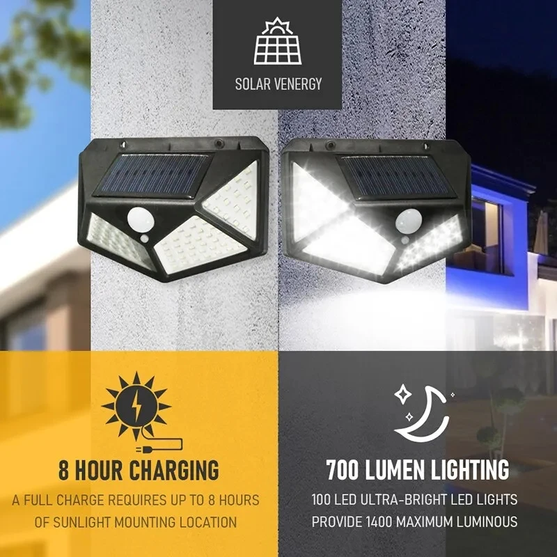 Halo Outdoor Lighting - 100Led Multifunktionale Solar Lampe Outdoor Garten