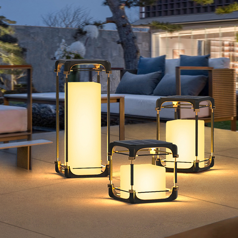 Outdoor Lighting For Garden - Leuchtende Stehlampe für den Hof, Solar-LED-Außenbeleuchtung,