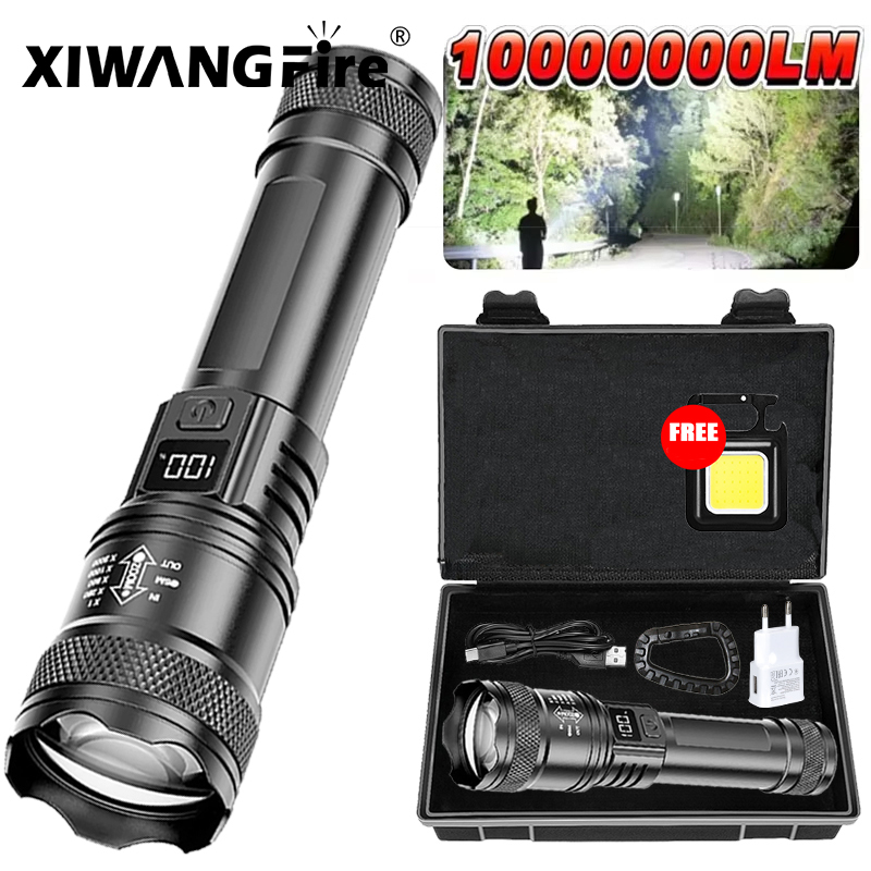 Outdoor Lighting Black - Ultrahelle LED-Taschenlampe, 2000 lm, Typ C,
