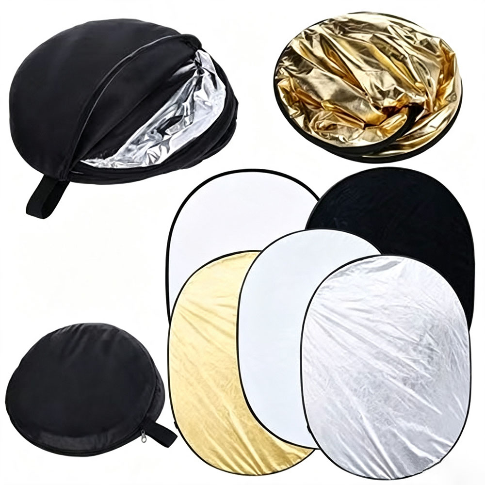 Outdoor Lighting For Photography - Tragbarer 5-in-1 Zusammenklappbarer Fotografie-Reflektor Lichtdiffusor mit