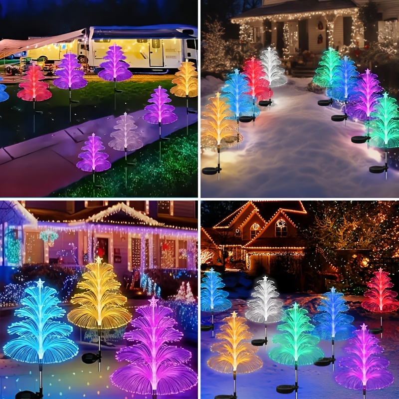 Outdoor Lighting Jellyfish - Solarbetriebene Quallen-LED-Bodenleuchten für den Außenbereich, mehrfarbige