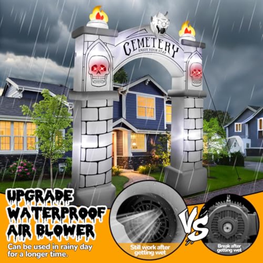 3 Meter Hoher Halloween-Bogen, – Outdoor Lighting Event Bewertung und Preis