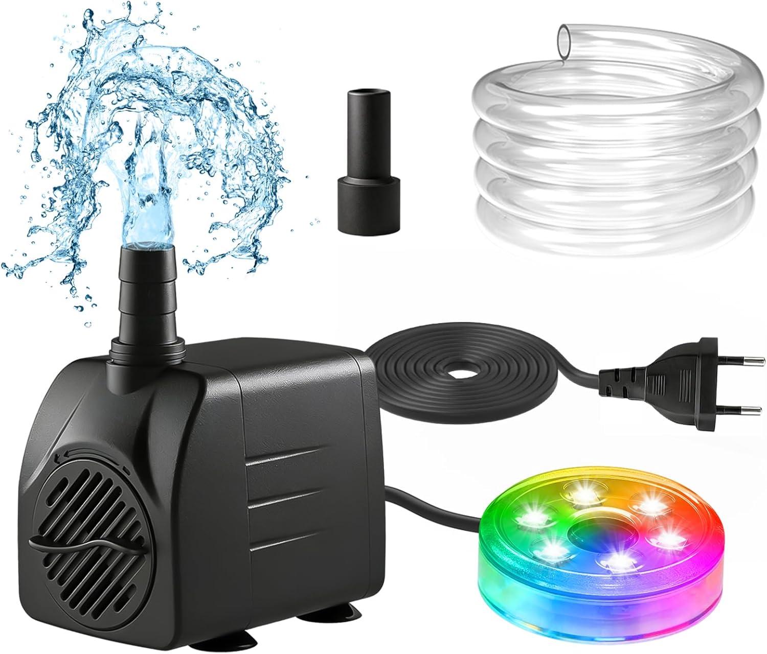 210GPH Tauchpumpe mit LED-Lich – Pond Light Submersible Bewertung und Preis