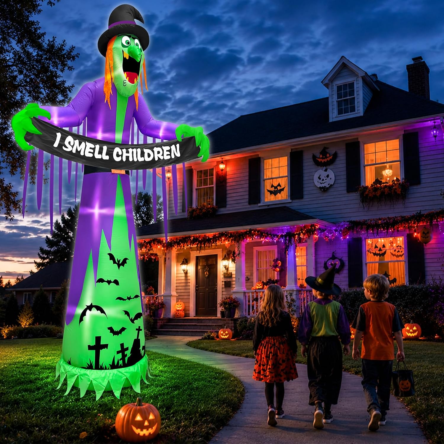 3,60 m große aufblasbare Hallo – Outdoor Lighting Halloween Bewertung und Preis