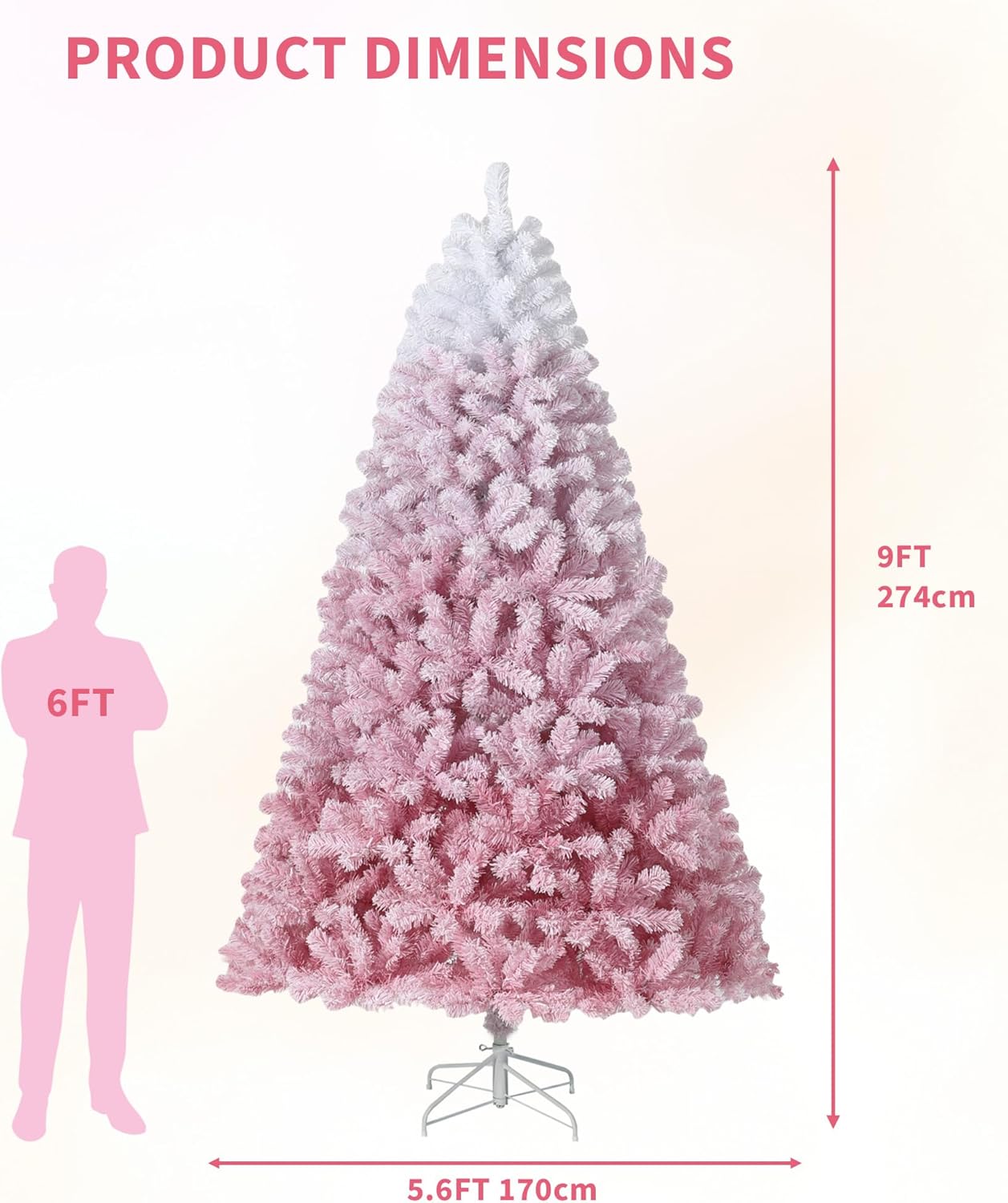 2,7 m hoher, vorbeleuchteter k – Xmas Outdoor Lighting Decorations Bewertung und Preis