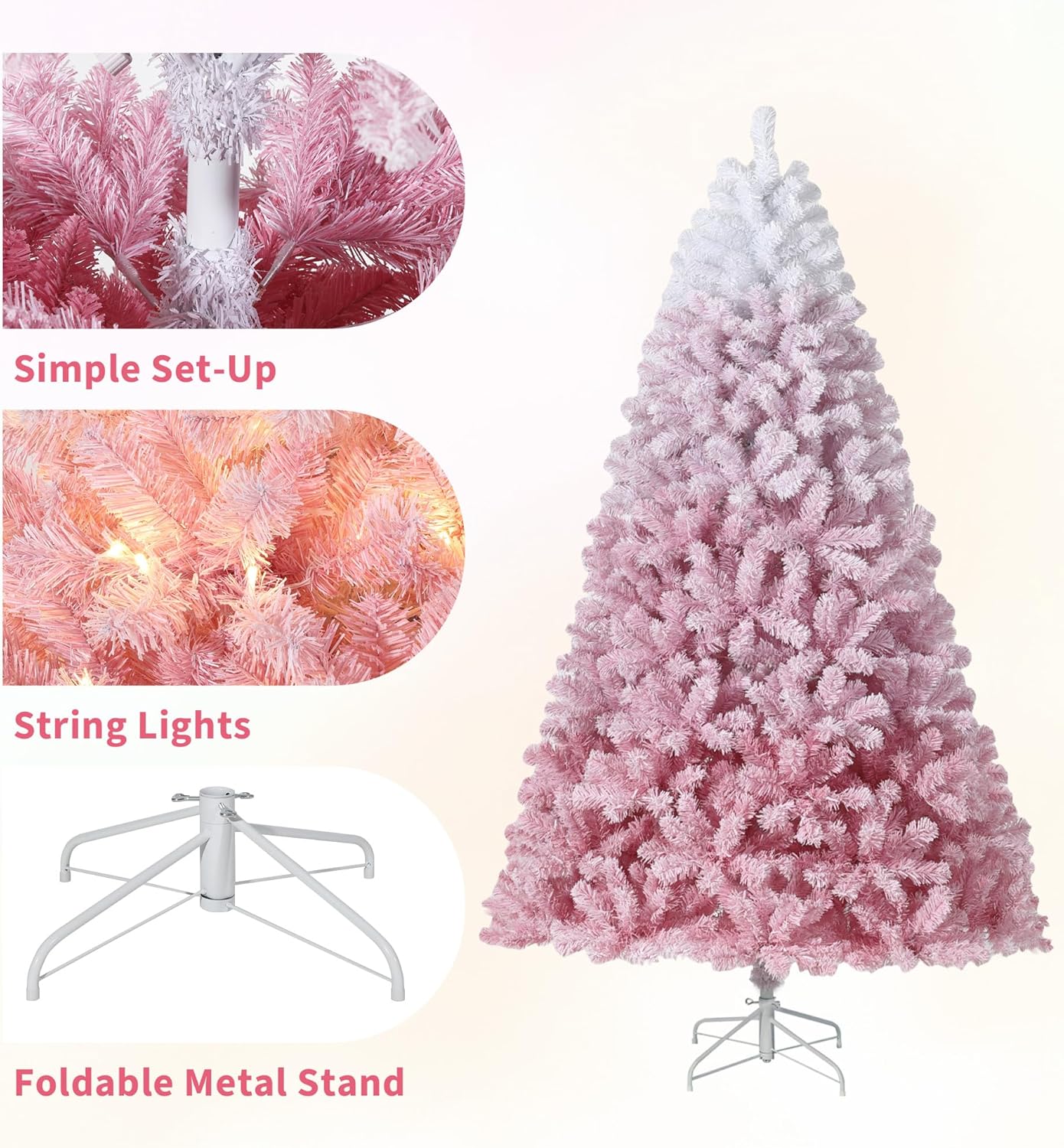 2,7 m hoher, vorbeleuchteter k – Xmas Outdoor Lighting Decorations Bewertung und Preis
