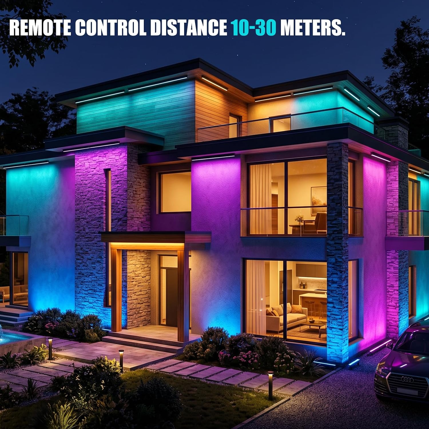 2er-Pack RGB Wandfluter 100W O – Outdoor Lighting Remote Control Bewertung und Preis