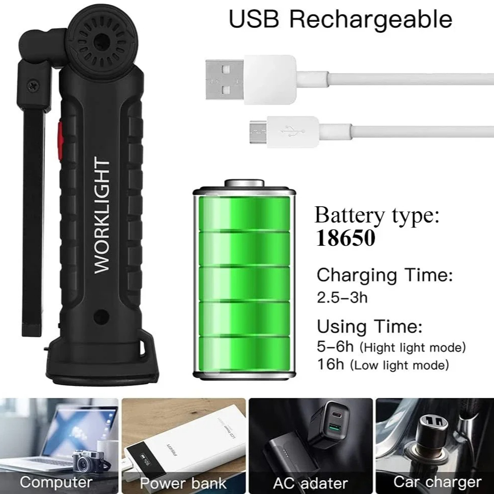 Tragbare COB-LED-Taschenlampe, – Outdoor Lighting For Camping Bewertung und Preis