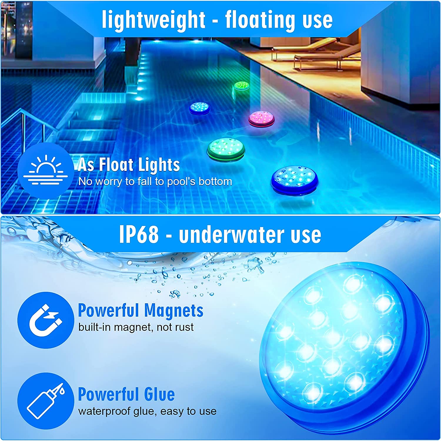 Wiederaufladbare Unterwasser-T – Pond Light Submersible Bewertung und Preis
