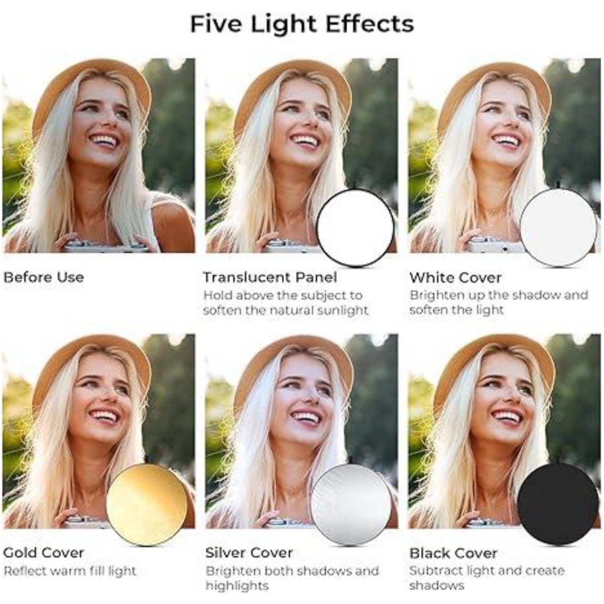 HUANYINGBJB Tragbarer 5-in-1-F – Outdoor Lighting For Photography Bewertung und Preis
