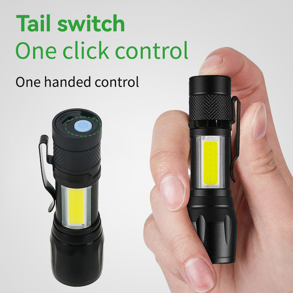 Mini-LED-Taschenlampe COB+XPE, – Outdoor Lighting Black Bewertung und Preis