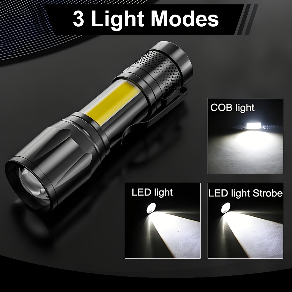 Mini-LED-Taschenlampe COB+XPE, – Outdoor Lighting Black Bewertung und Preis