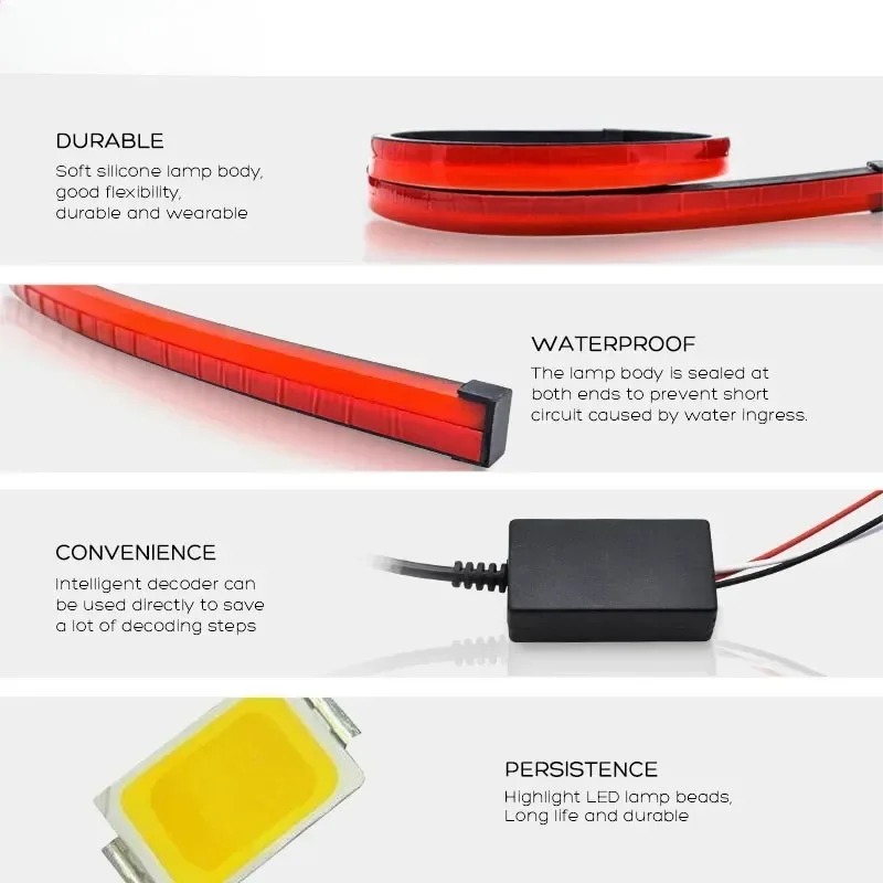 90 cm wasserdichter LED-Bremsl – Waterproof Led Strip Bewertung und Preis