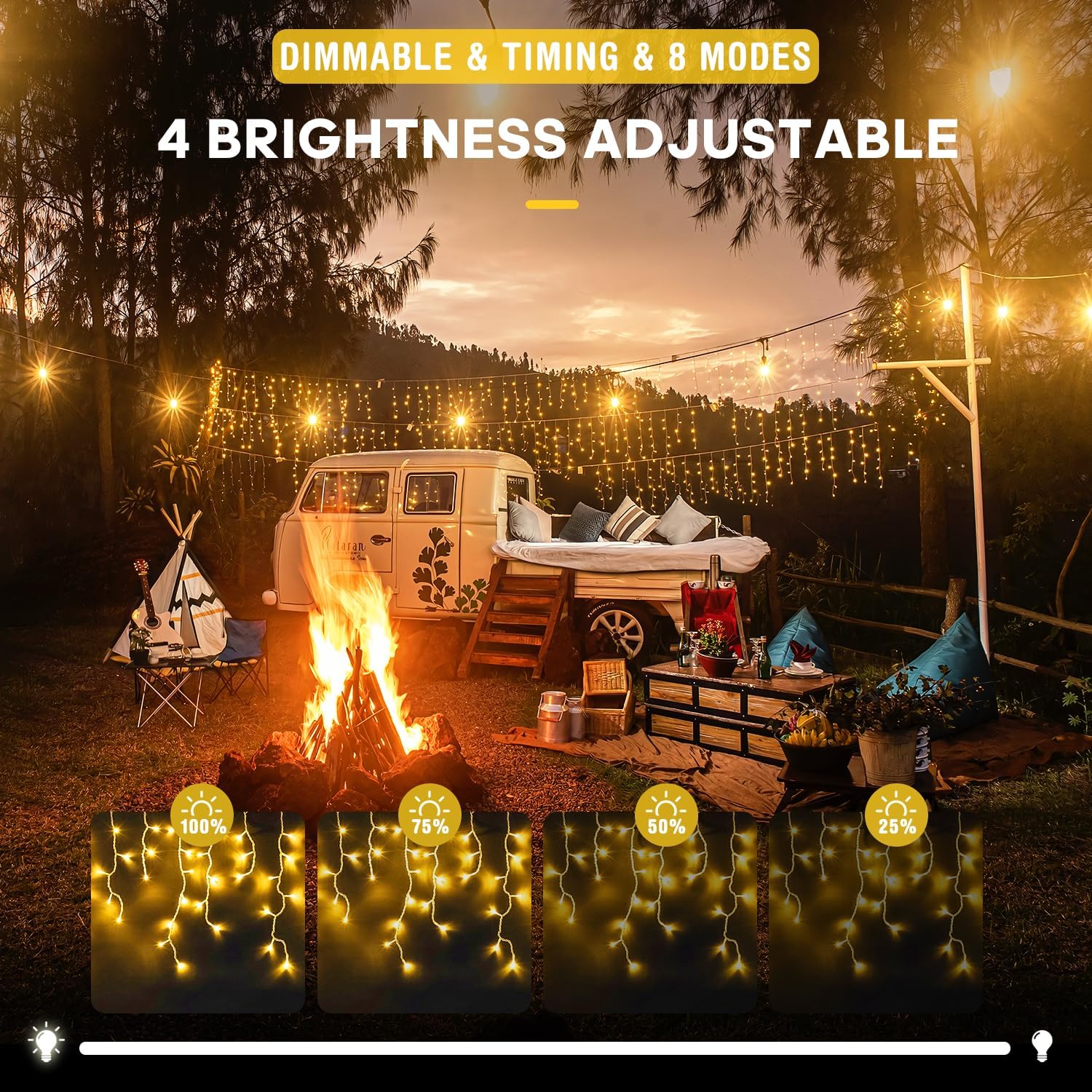 Solar-Eiszapfenlichter für den – Xmas Outdoor Lighting Decorations Bewertung und Preis