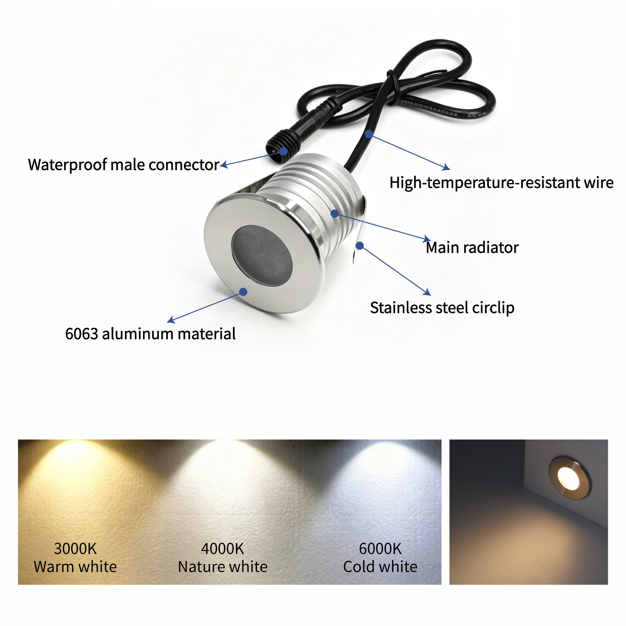 3W LED Pool Licht Unterwasser  – Pond Light Submersible Bewertung und Preis