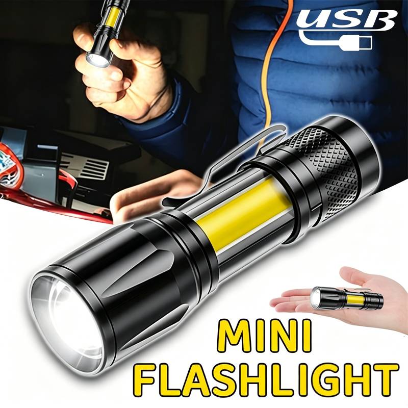 Mini-LED-Taschenlampe, COB-Flu – Outdoor Lighting Black Bewertung und Preis