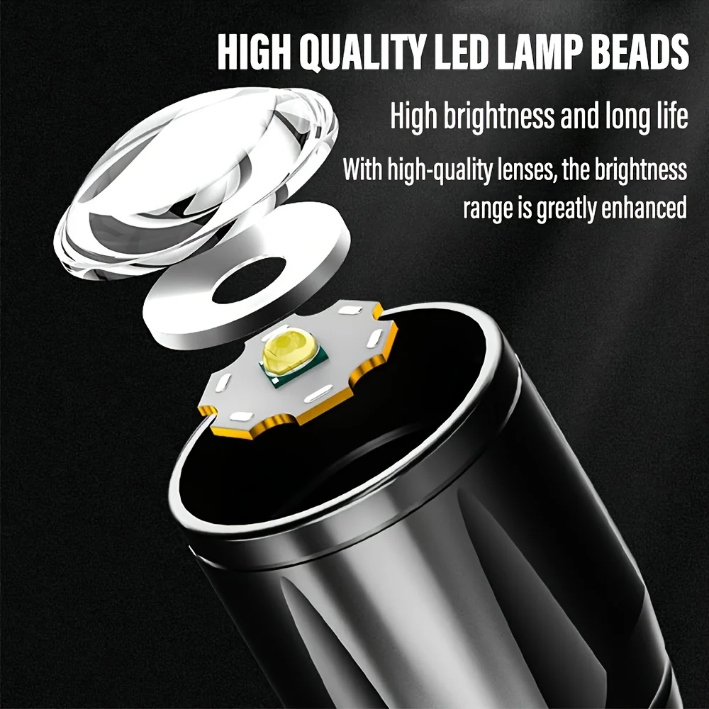Mini-LED-Taschenlampe, COB-Flu – Outdoor Lighting Black Bewertung und Preis