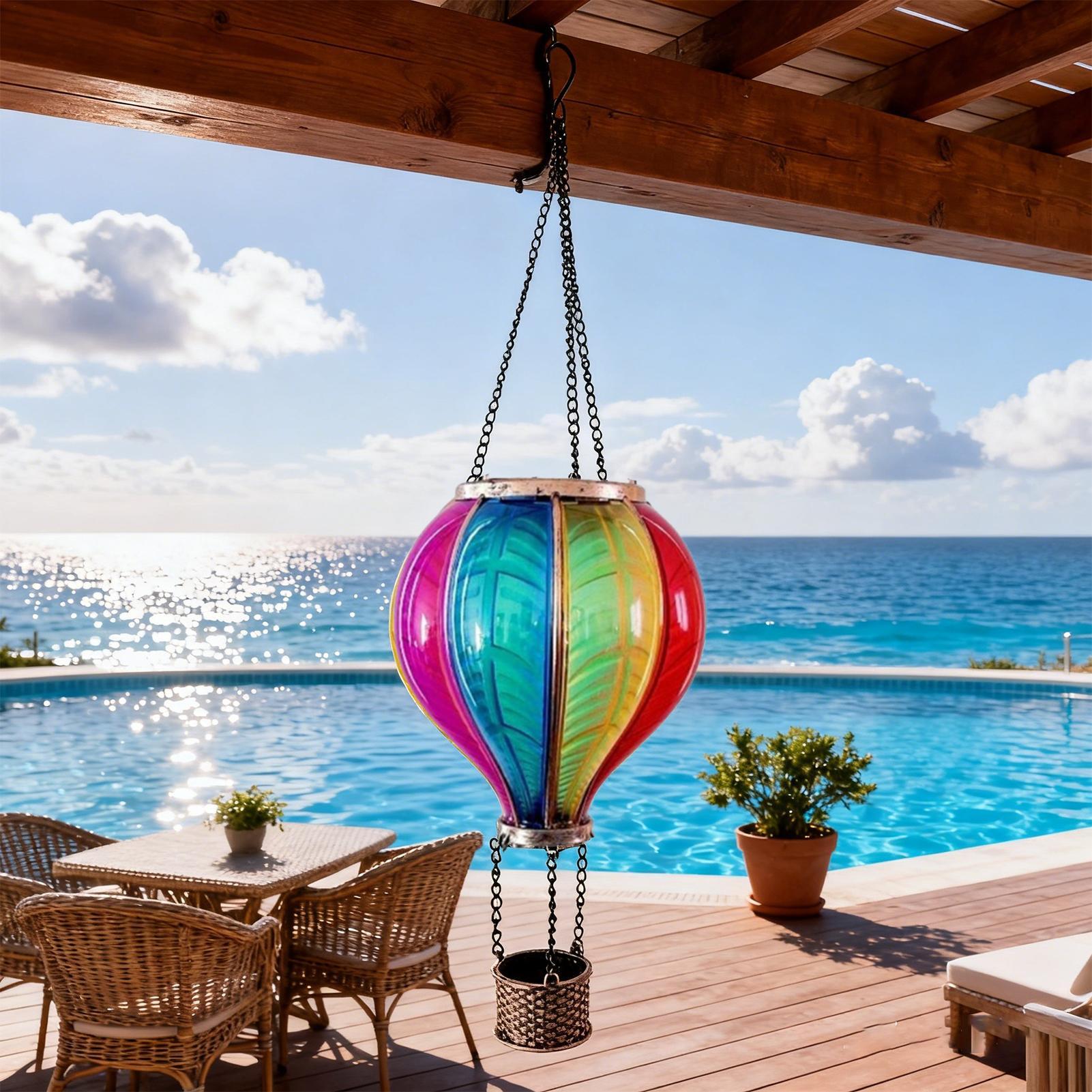 Heißluftballon-Laternen, Solar – Halo Outdoor Lighting Bewertung und Preis