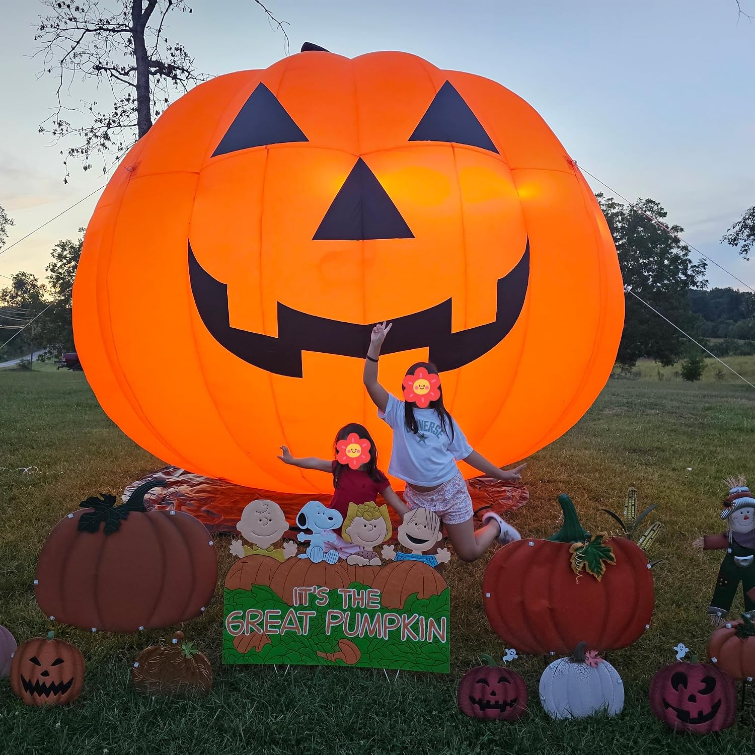 Riesige 10-Fuß-Halloween-Kürbi – Outdoor Lighting Halloween Bewertung und Preis
