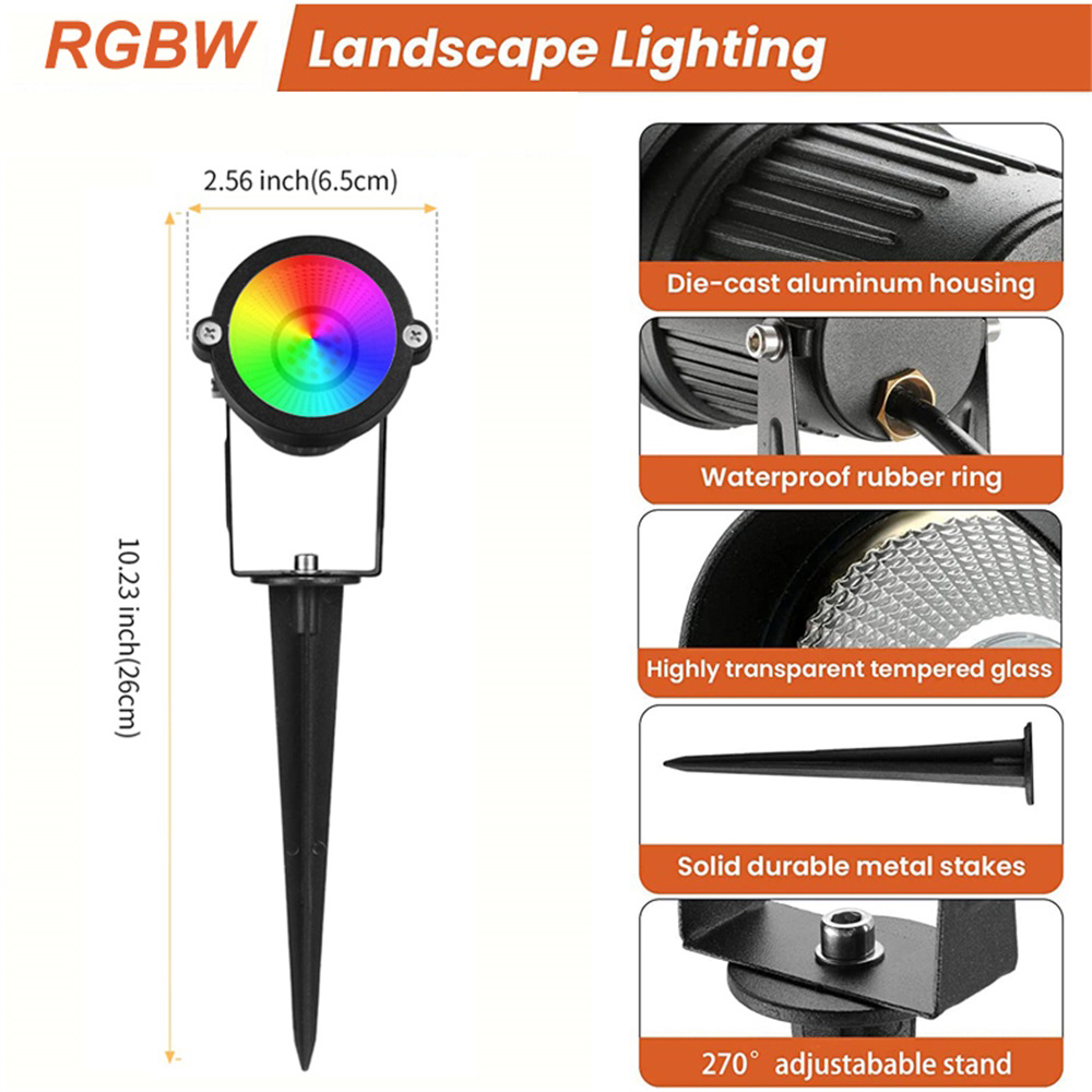 RGBW-Landschaftsbeleuchtung 10 – Outdoor Lighting For Garden Bewertung und Preis