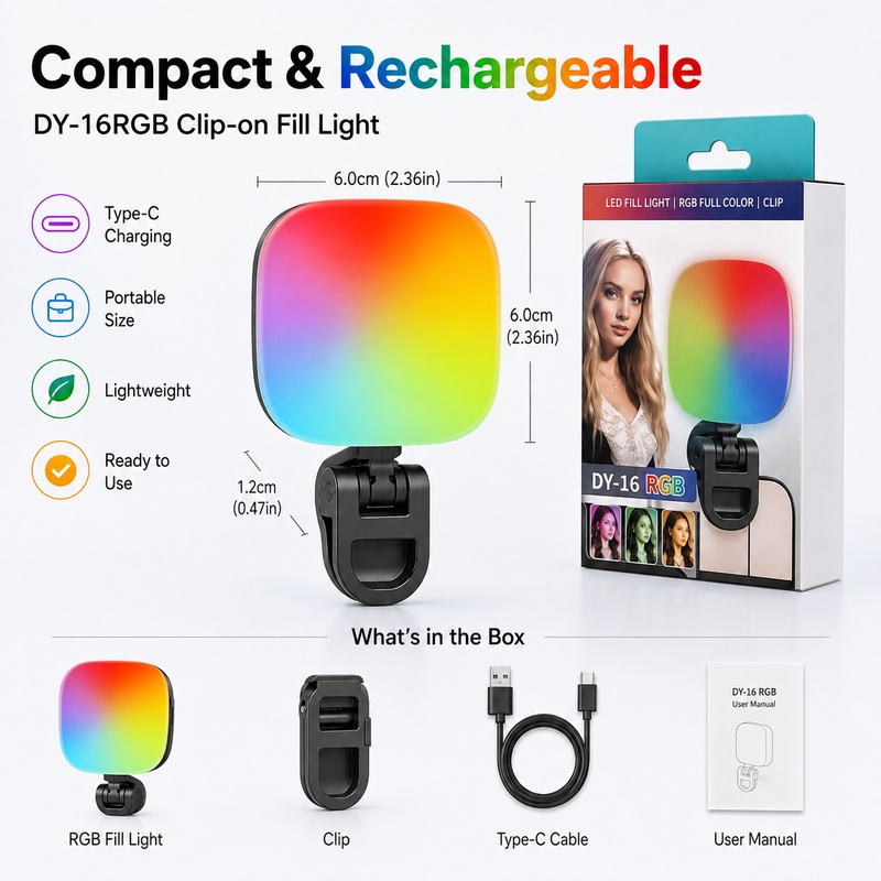 Tragbares RGB-LED-Fülllicht, T – Outdoor Lighting Video Bewertung und Preis