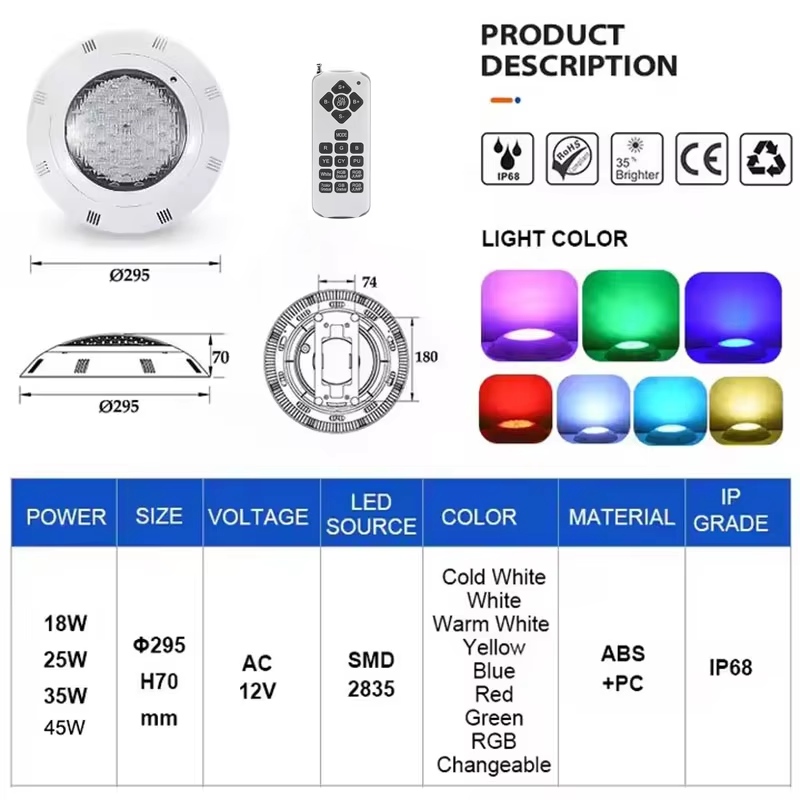 LED-Unterwasser-Schwimmbadbele – Pond Light Submersible Bewertung und Preis