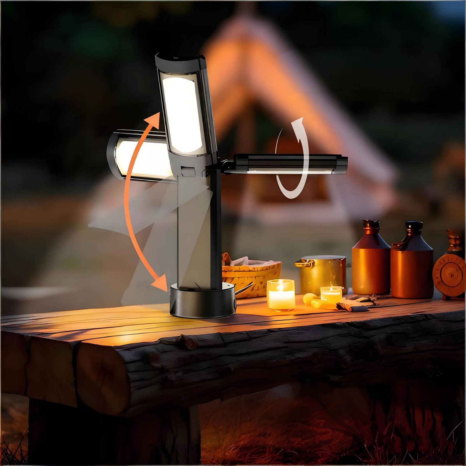 Teleskopische Zeltlampe mit Ve – Outdoor Lighting For Camping Bewertung und Preis
