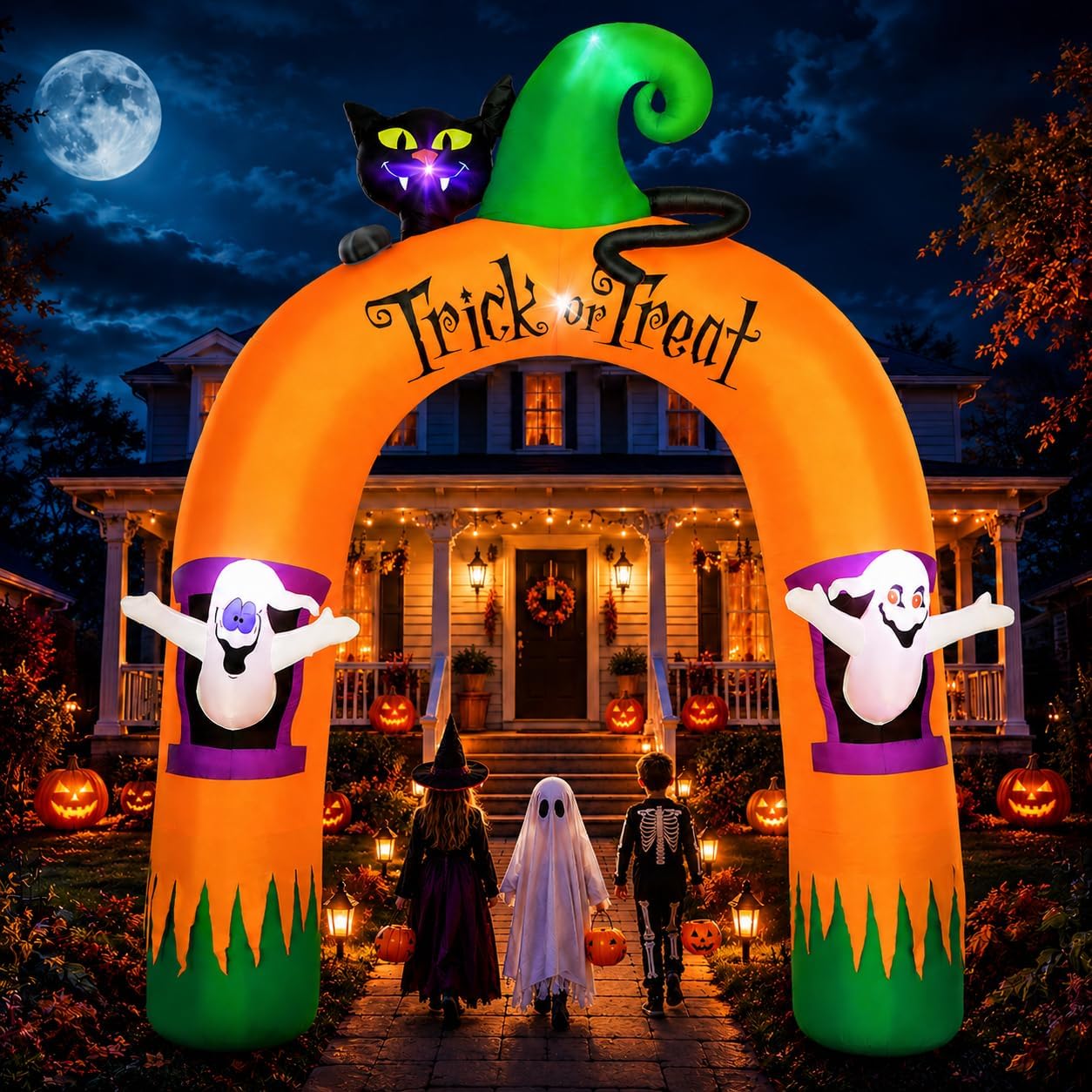 Halloween-Aufblasbarer Torboge – Outdoor Lighting Halloween Bewertung und Preis