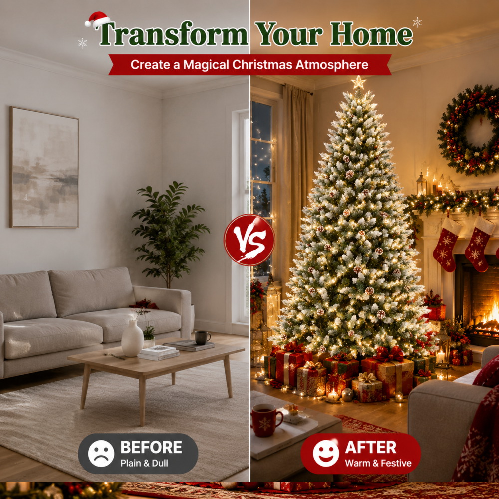 Vorbeleuchteter, beflockter kü – Xmas Outdoor Lighting Decorations Bewertung und Preis