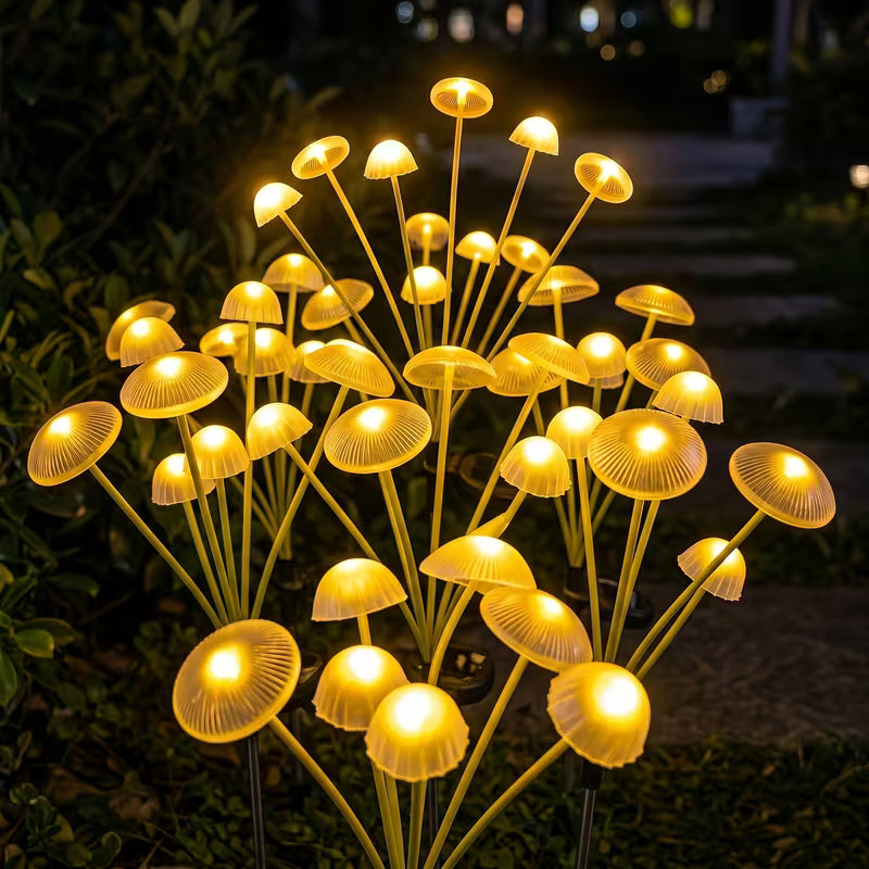 Outdoor LED Solar-Pilzlichter, – Outdoor Lighting Jellyfish Bewertung und Preis