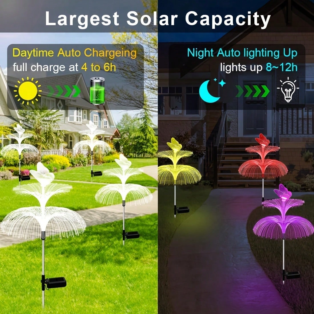 2 Stück solarbetriebene Qualle – Outdoor Lighting Jellyfish Bewertung und Preis