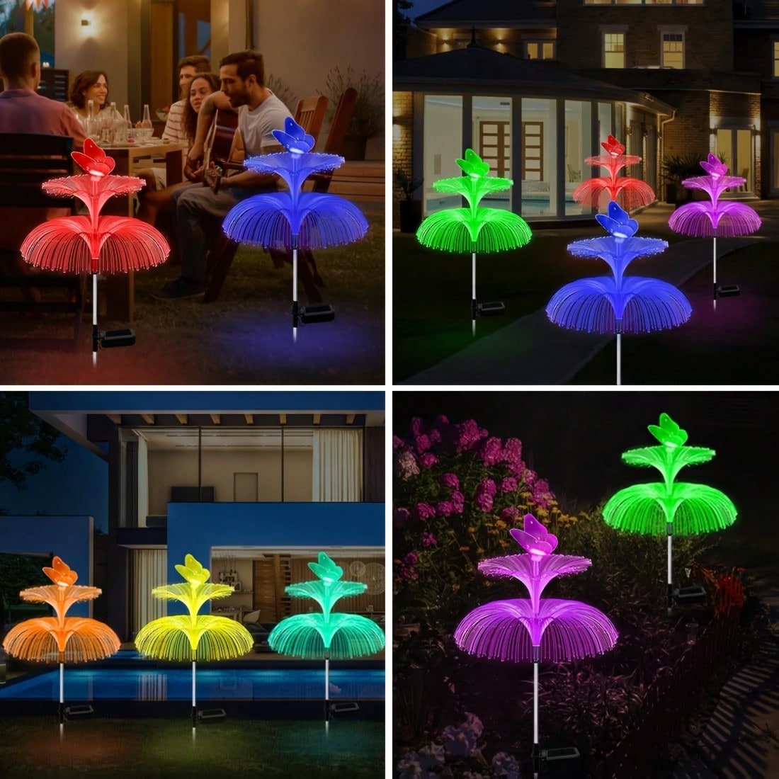 2 Stück solarbetriebene Qualle – Outdoor Lighting Jellyfish Bewertung und Preis