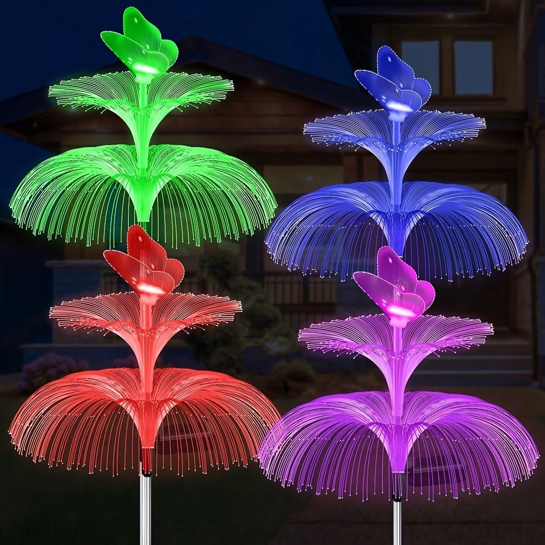 2 Stück solarbetriebene Qualle – Outdoor Lighting Jellyfish Bewertung und Preis