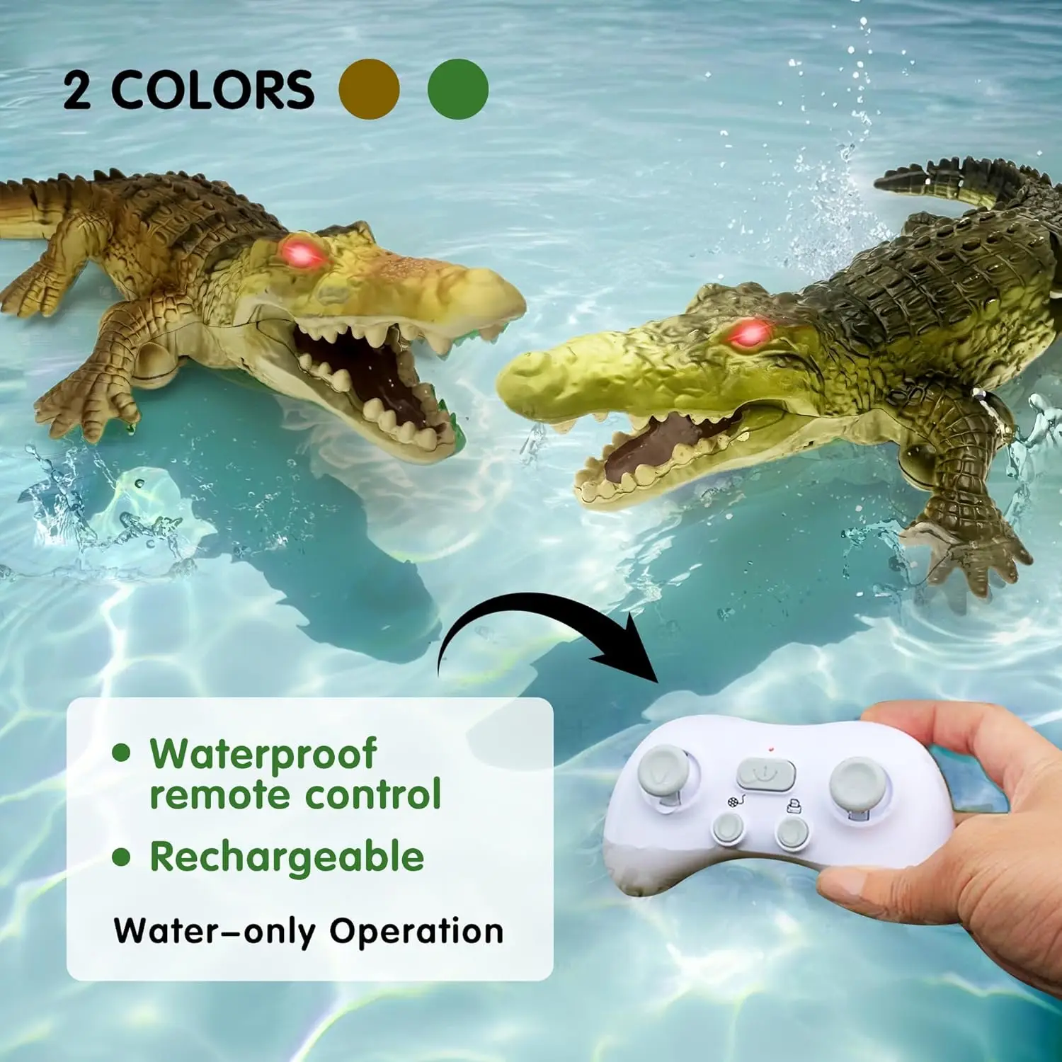 Ferngesteuertes Krokodil-Wasse – Pond Light Submersible Bewertung und Preis